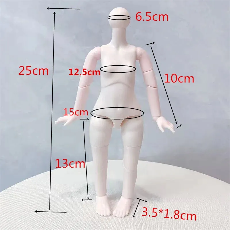 12-Inch Sister Girl Doll Head – 30cm Doll Accessory for Dress-Up Fun!