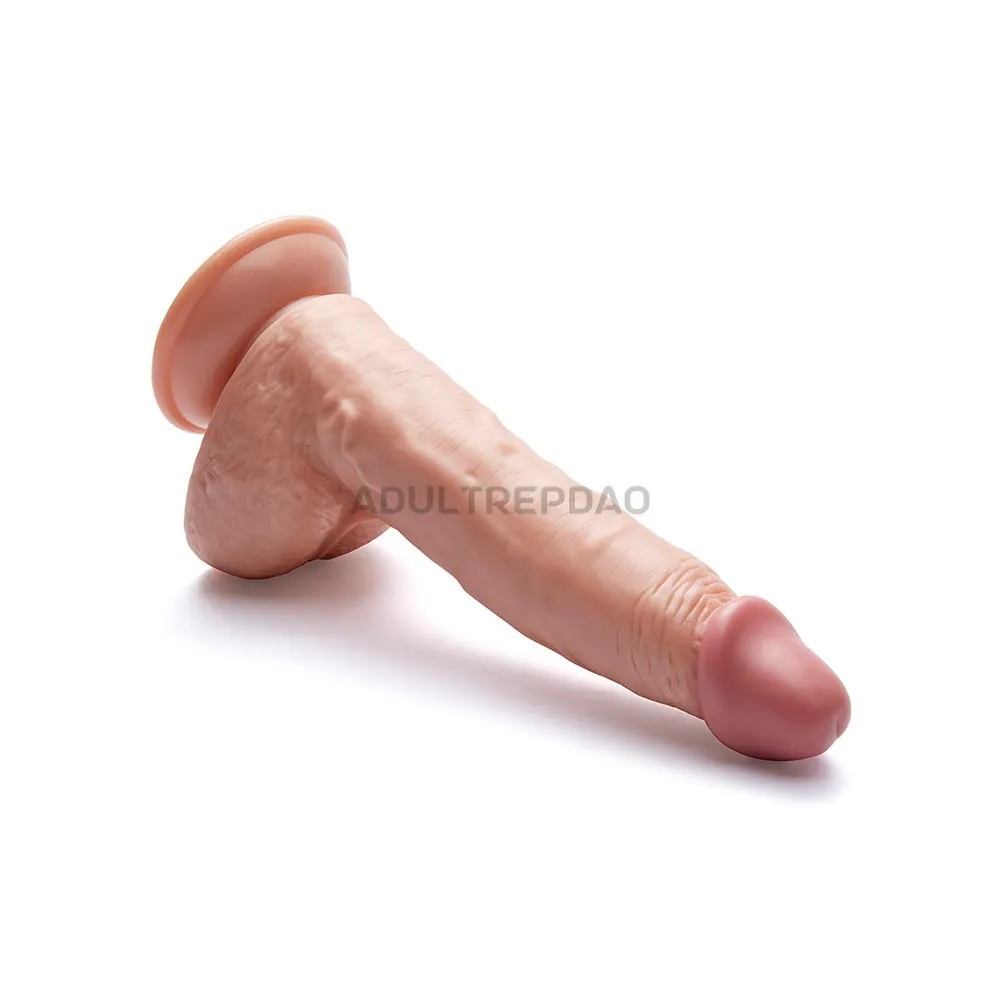 9.84-inch Chubby Huge Dildo Attachment for Lustti Sex Machines, w/ Wide Testicles