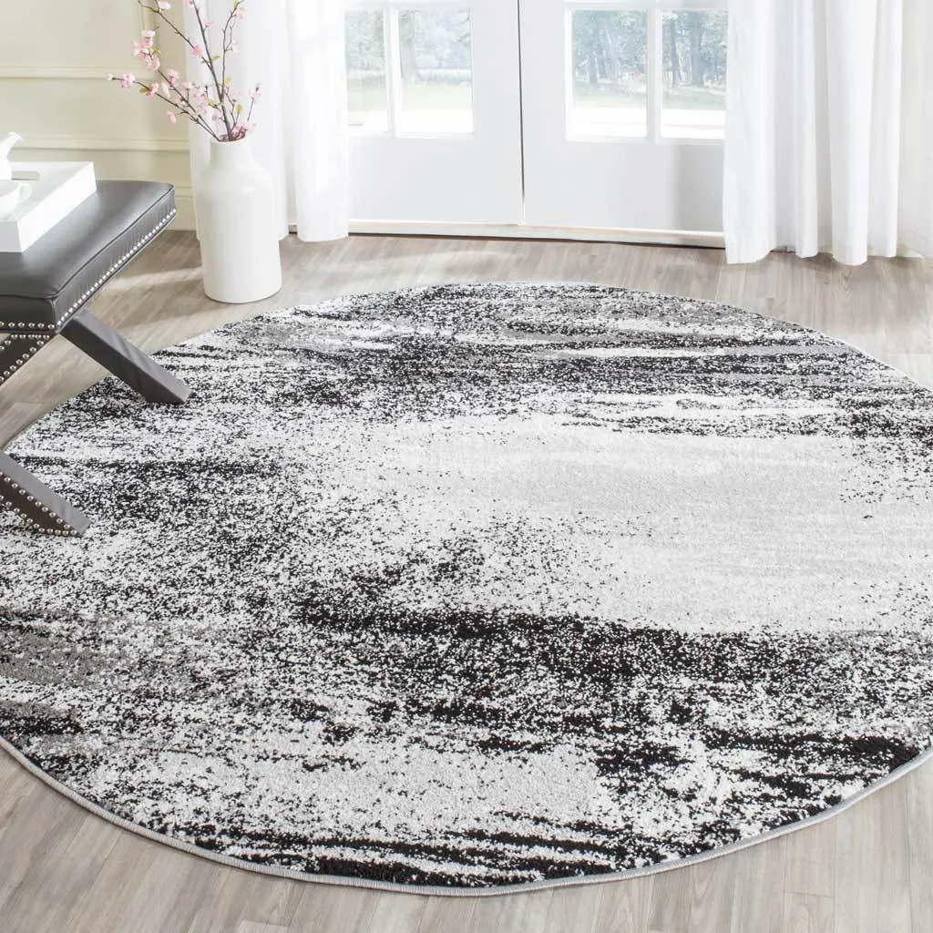 Adirondack Silver/Multi Round Rug