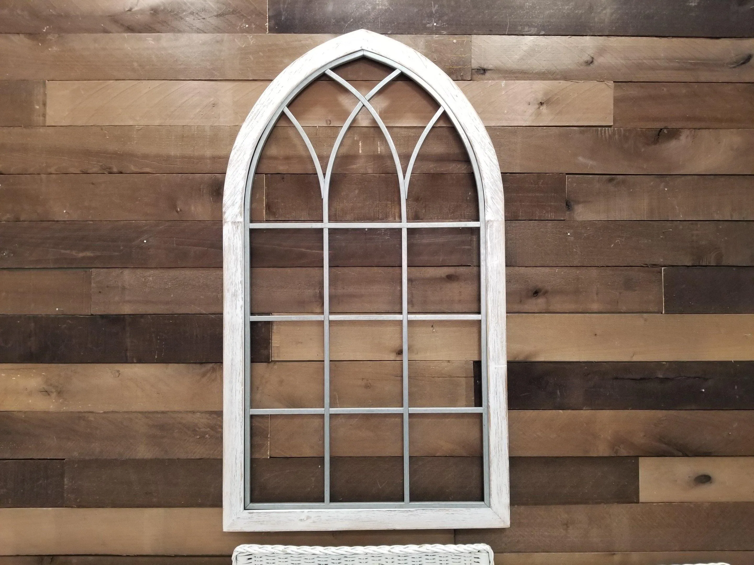 Arched Paned Window Frame