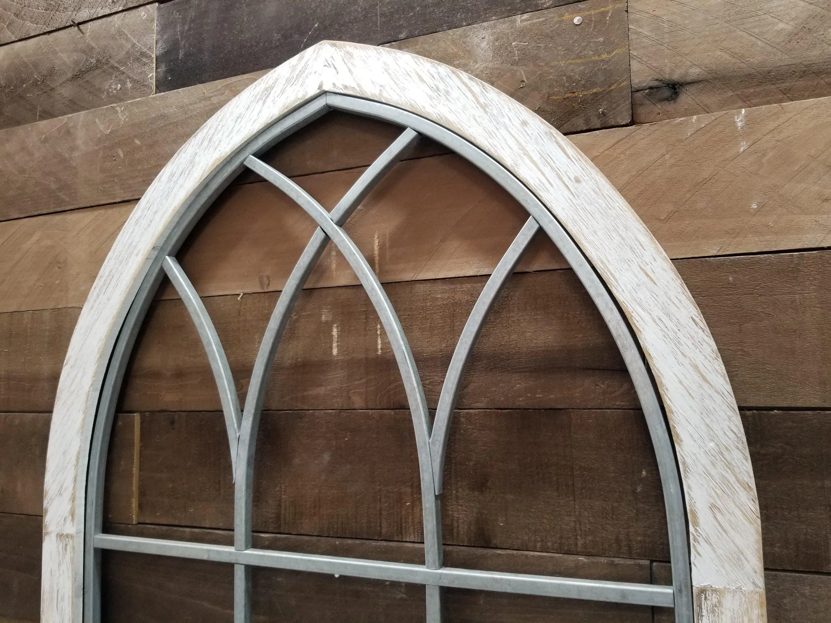 Arched Paned Window Frame