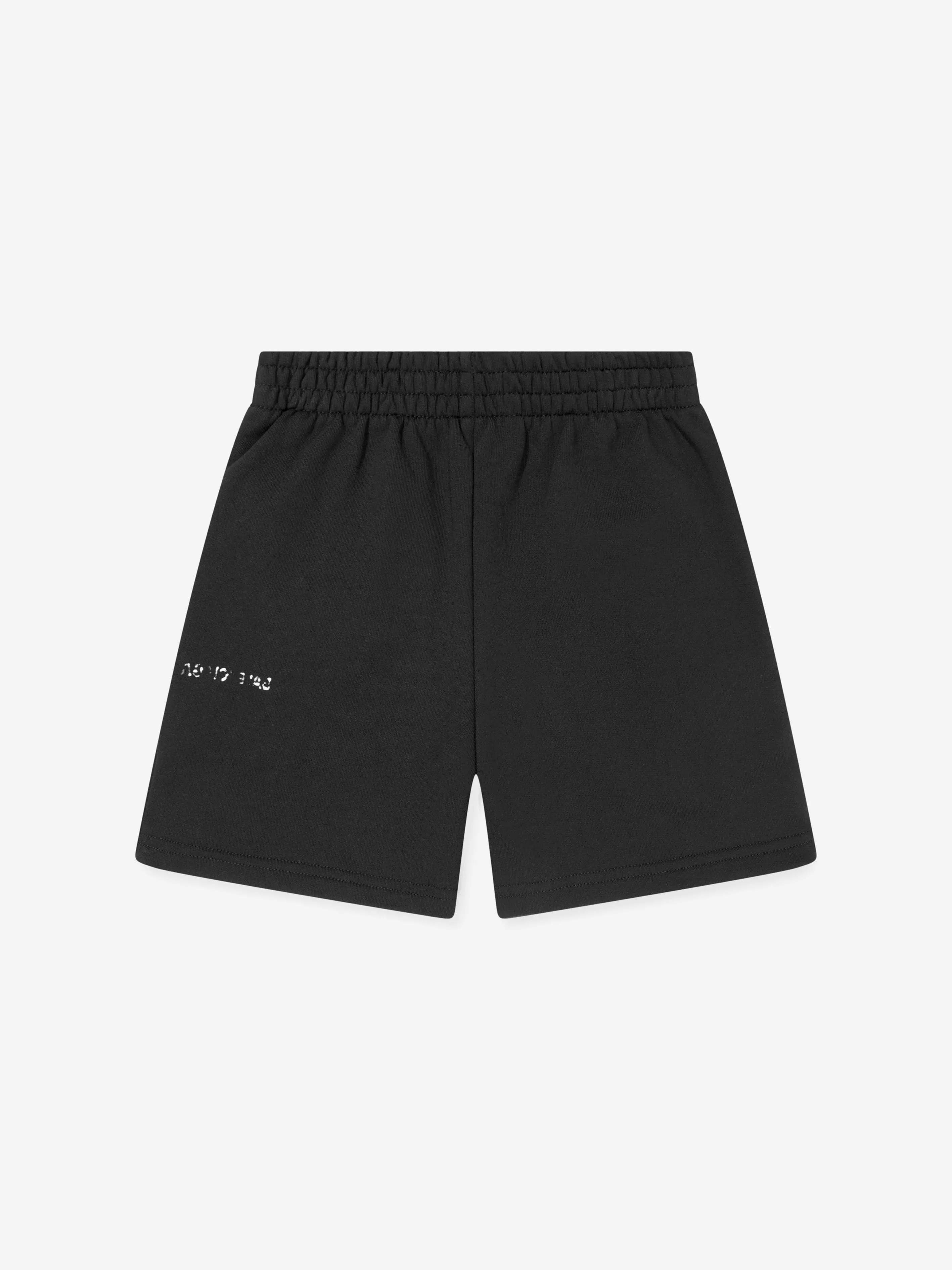 Balenciaga Kids Logo Jogging Shorts in Black