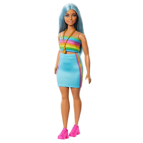 Barbie Fashionistas 65th Anniversary Doll #218 With Blue Hair