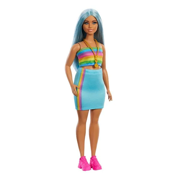 Barbie Fashionistas 65th Anniversary Doll #218 With Blue Hair