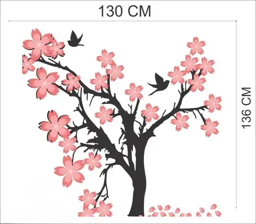 Best Stuff - Beautiful Blossom Tree Wall Sticker for Kids Room Home Decor (136 cm x 130 cm)- Code BA 45