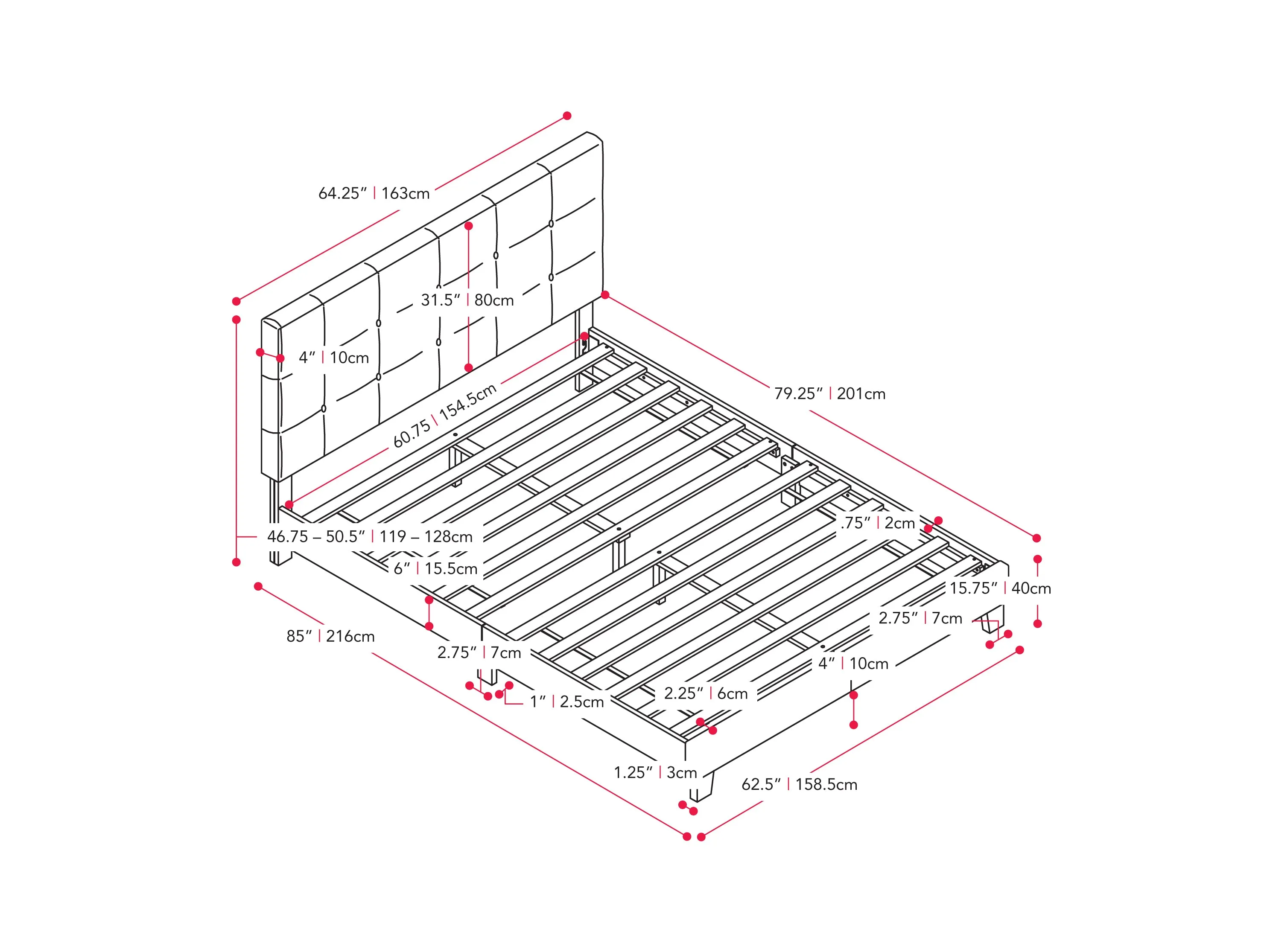 Clay Queen Panel Bed