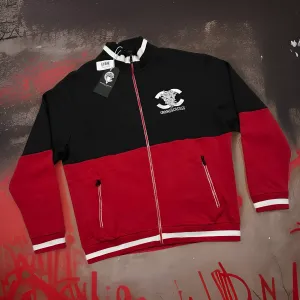 *CROOKS & CASTLES* (RED-BLACK) ~CC MEDUSA~ TRACK JACKET FOR MEN