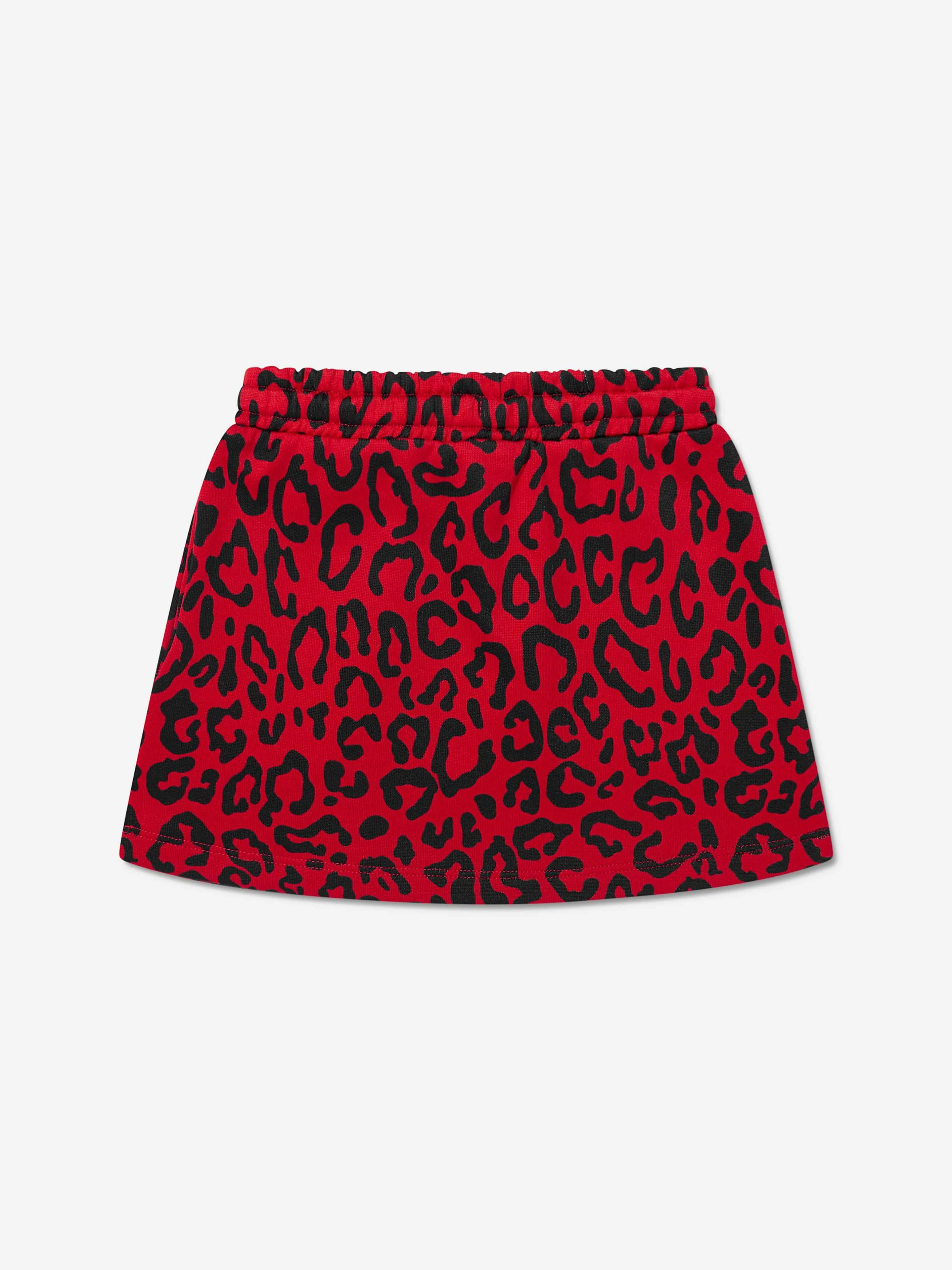 Dolce & Gabbana Girls Leopard Print Skirt in Red