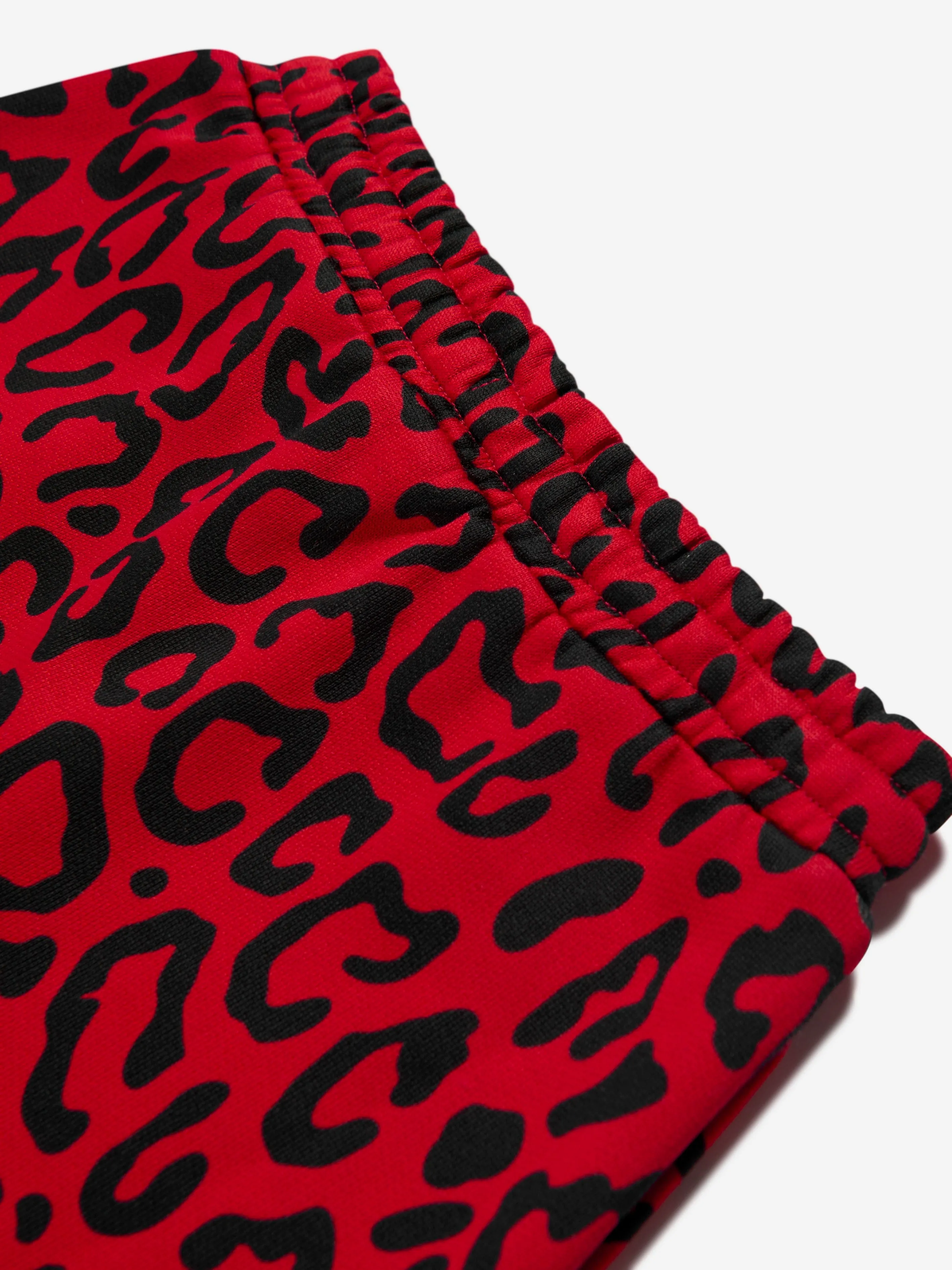 Dolce & Gabbana Girls Leopard Print Skirt in Red