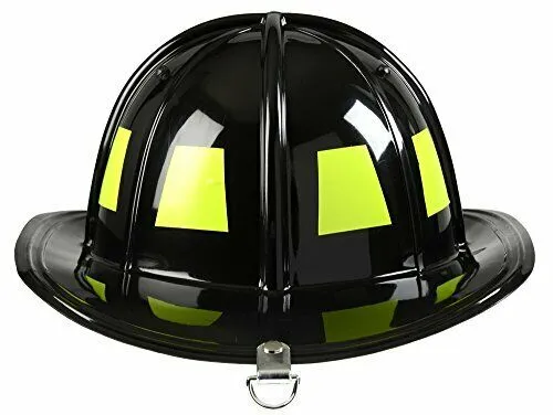 Fire Fighter Helmet Black/Green