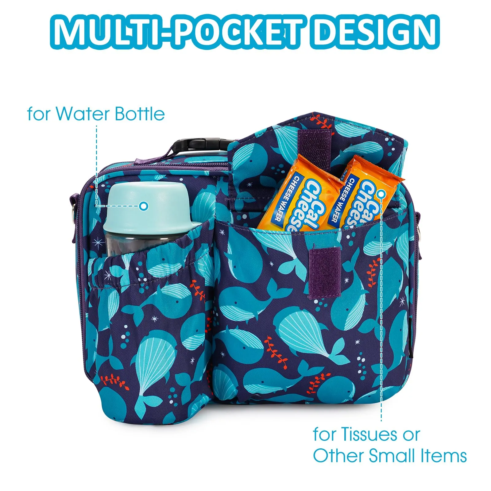 Insulated Kids Expandable Lunch Tote Bag - WF7048