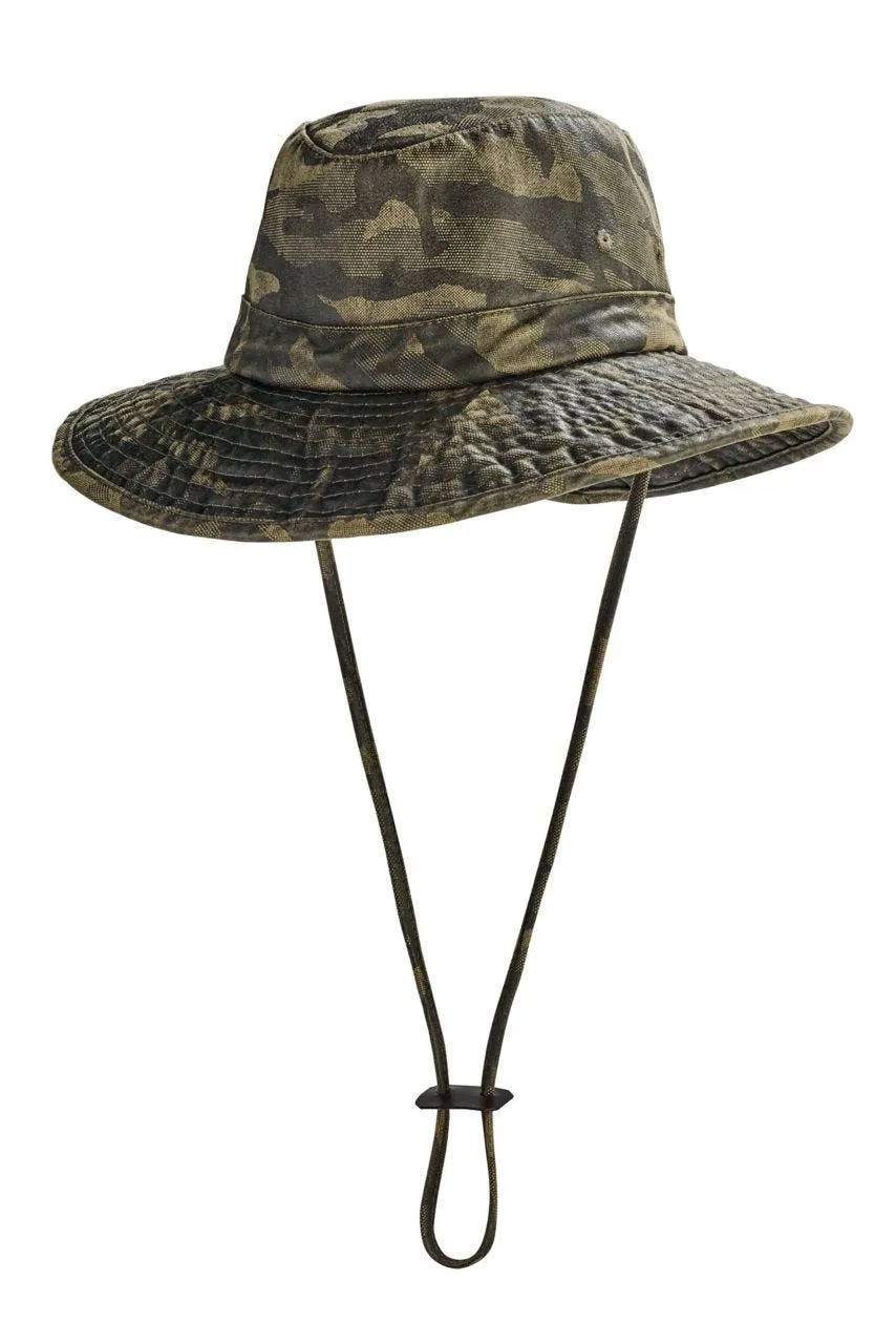 Kid's Outback Camo Boonie Hat  |  Forest Green Camo Print