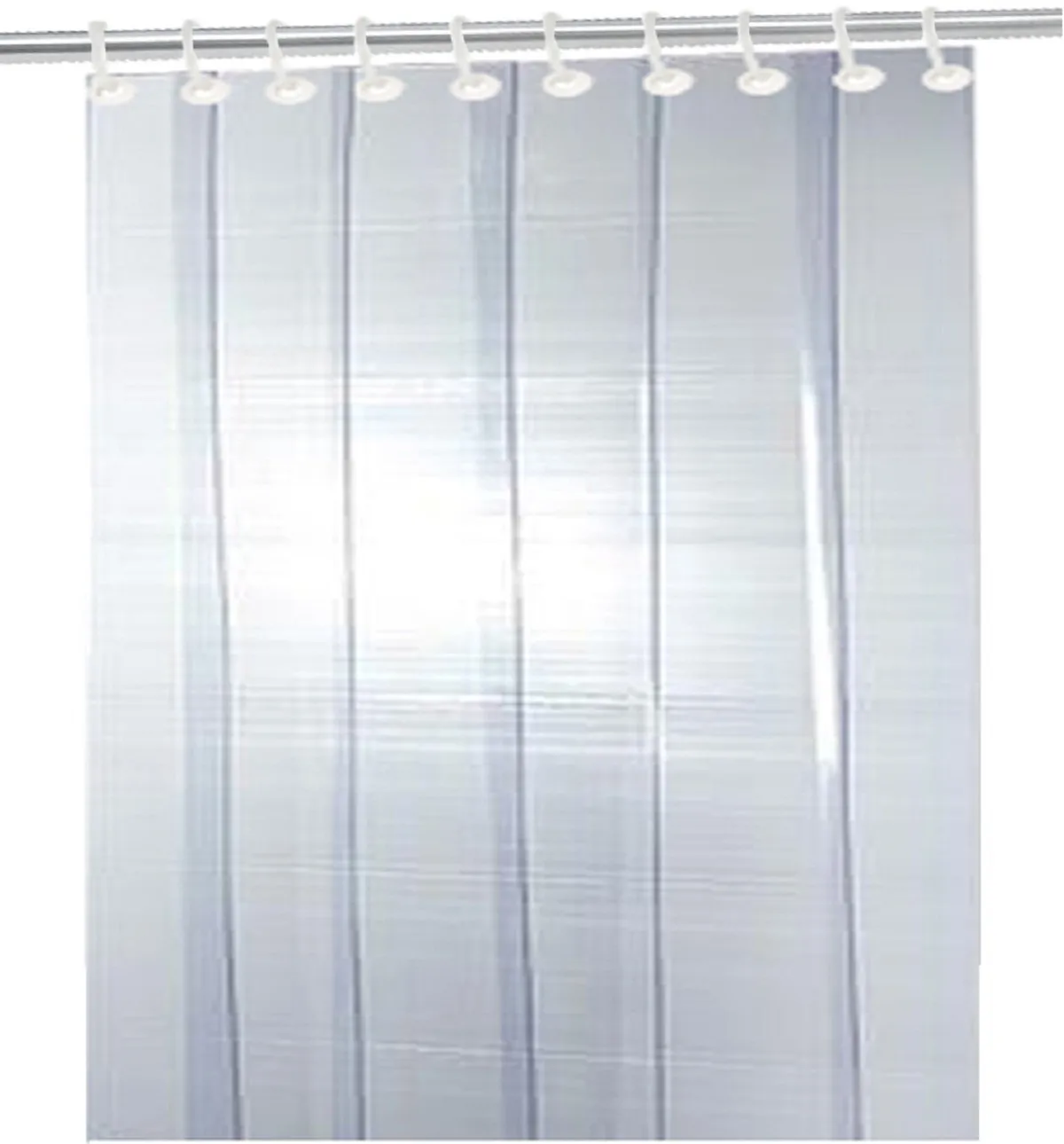 Kuber Industries 3 PVC AC Curtain |Eyelet Rings & Waterproof Material|.50 MM Thickness & Mold Mildew Free|Size 7 Feet (Transparent),Solid,Grommet Curtains