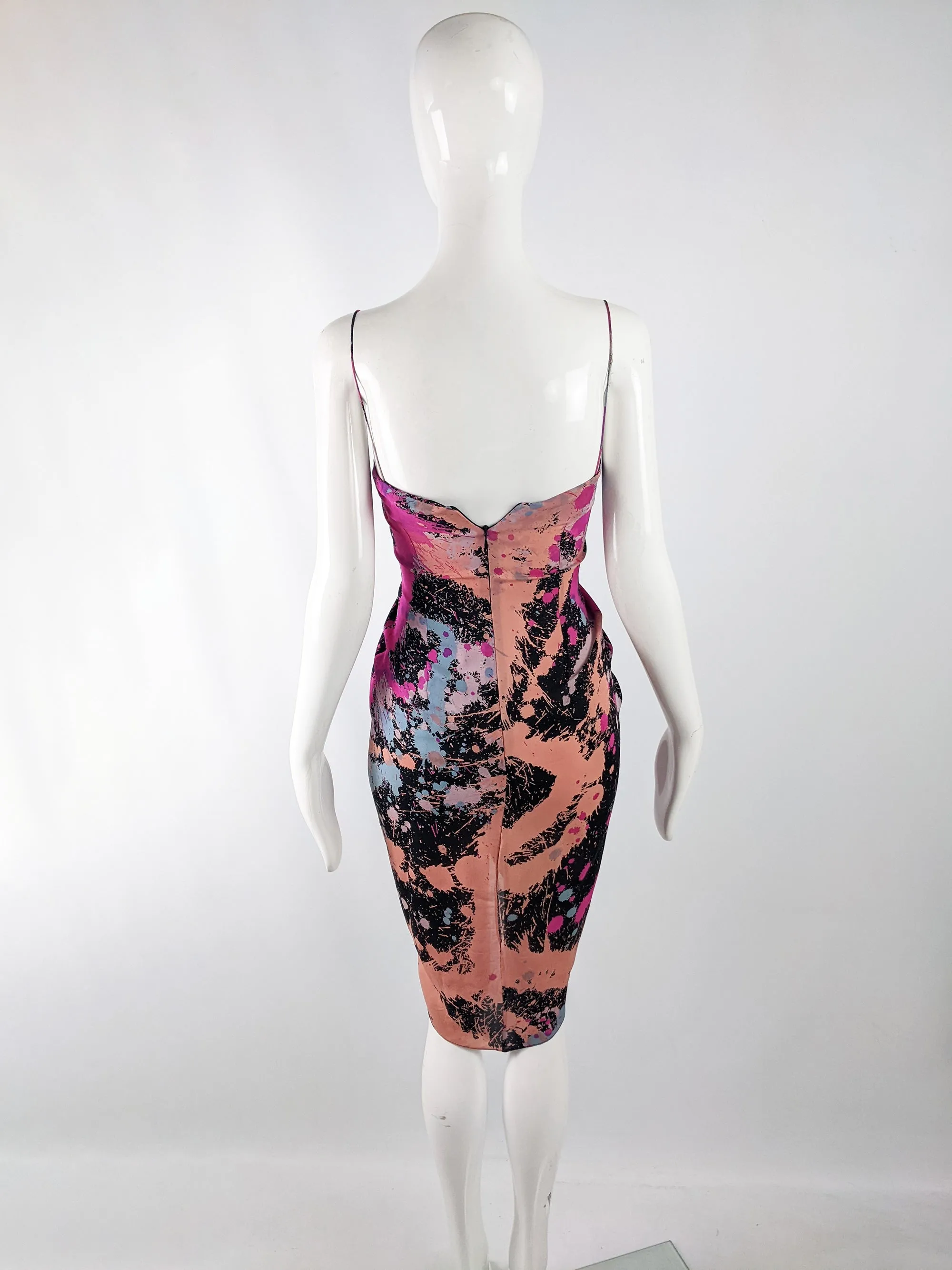 Matthew Williamson Vintage Silk Ruched Slip Dress, 2000s