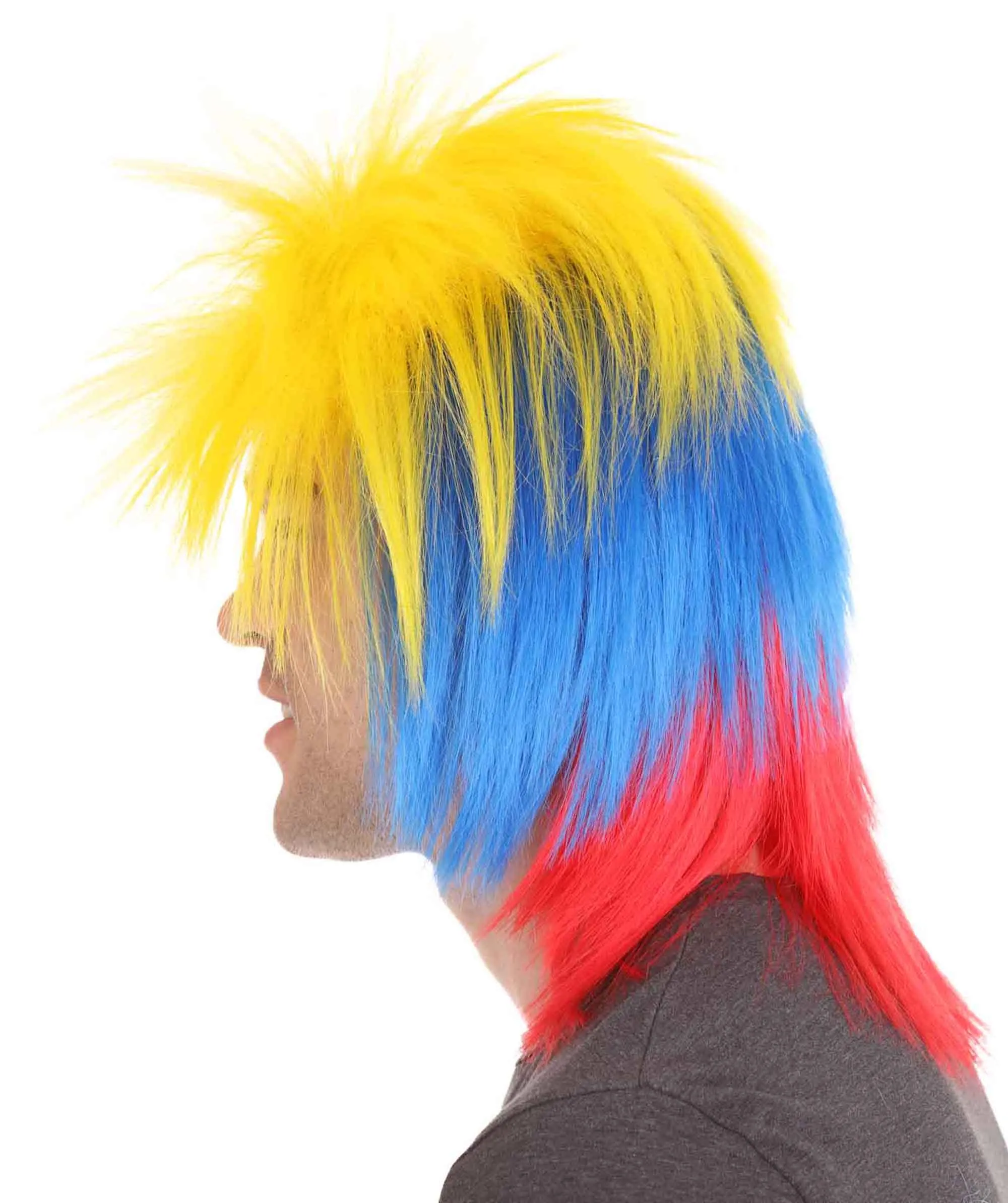 Men Flag Sports,80's Mullet Wigs Collection | Premium Breathable Capless Cap