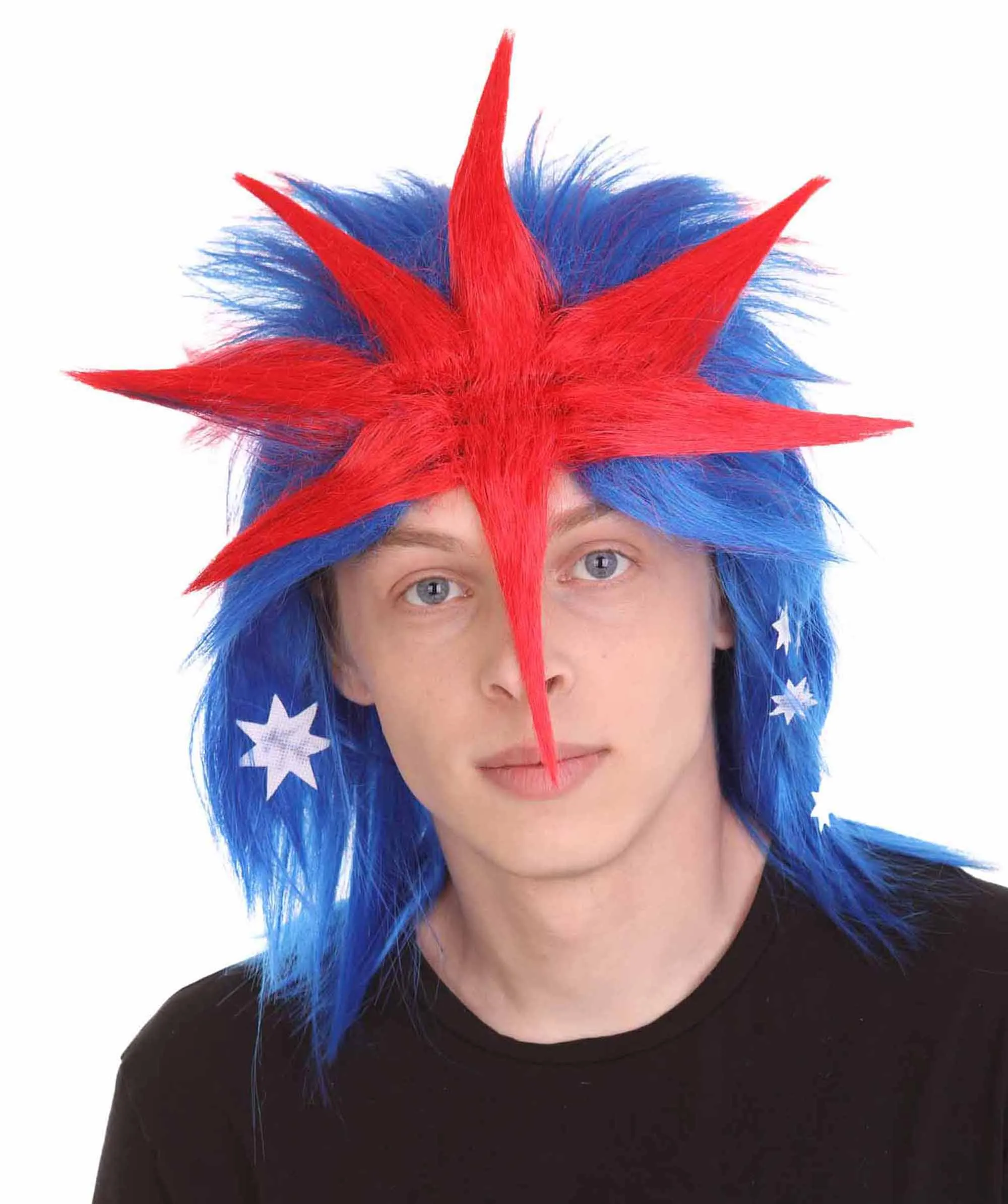 Men Flag Sports,80's Mullet Wigs Collection | Premium Breathable Capless Cap