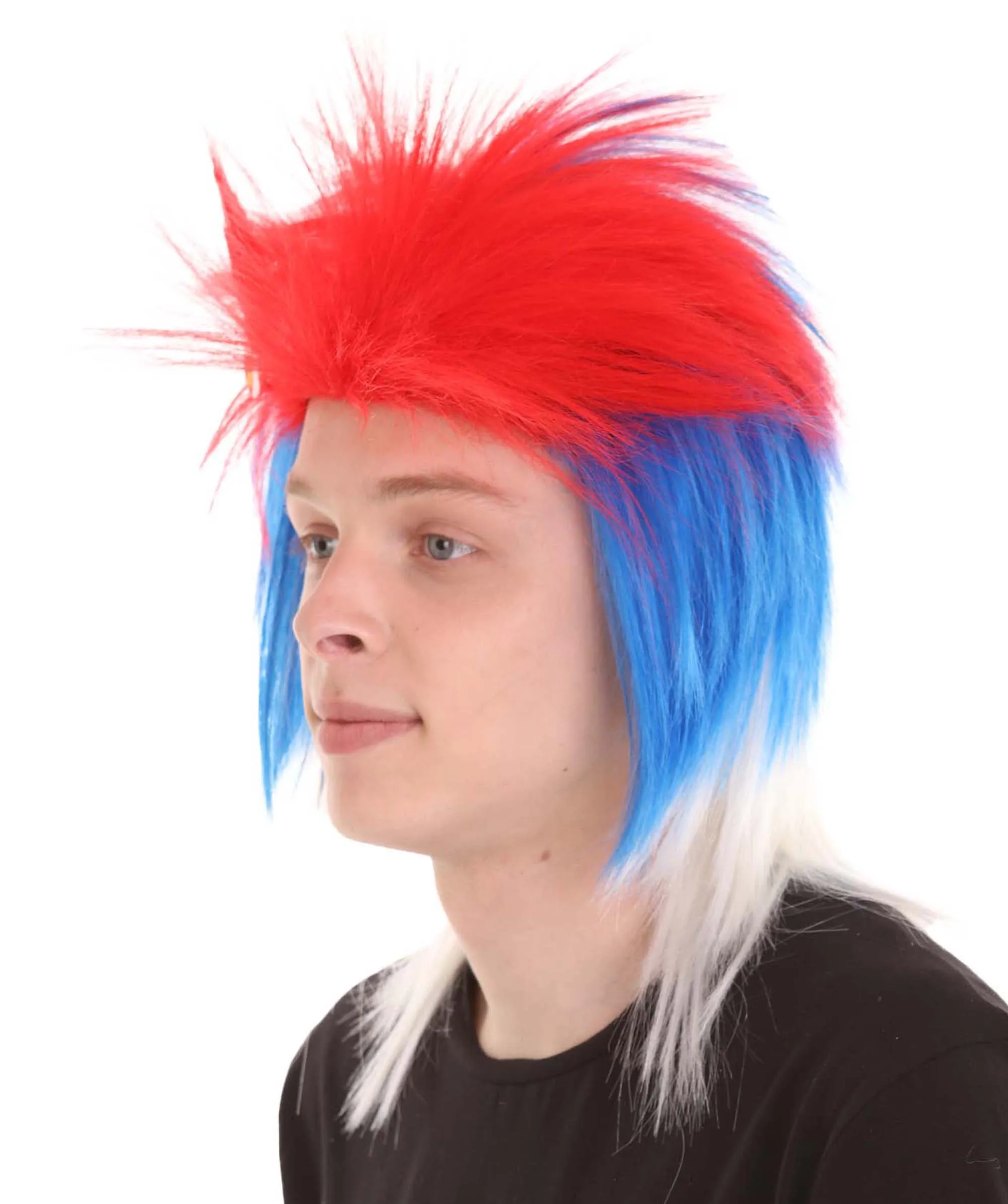 Men Flag Sports,80's Mullet Wigs Collection | Premium Breathable Capless Cap