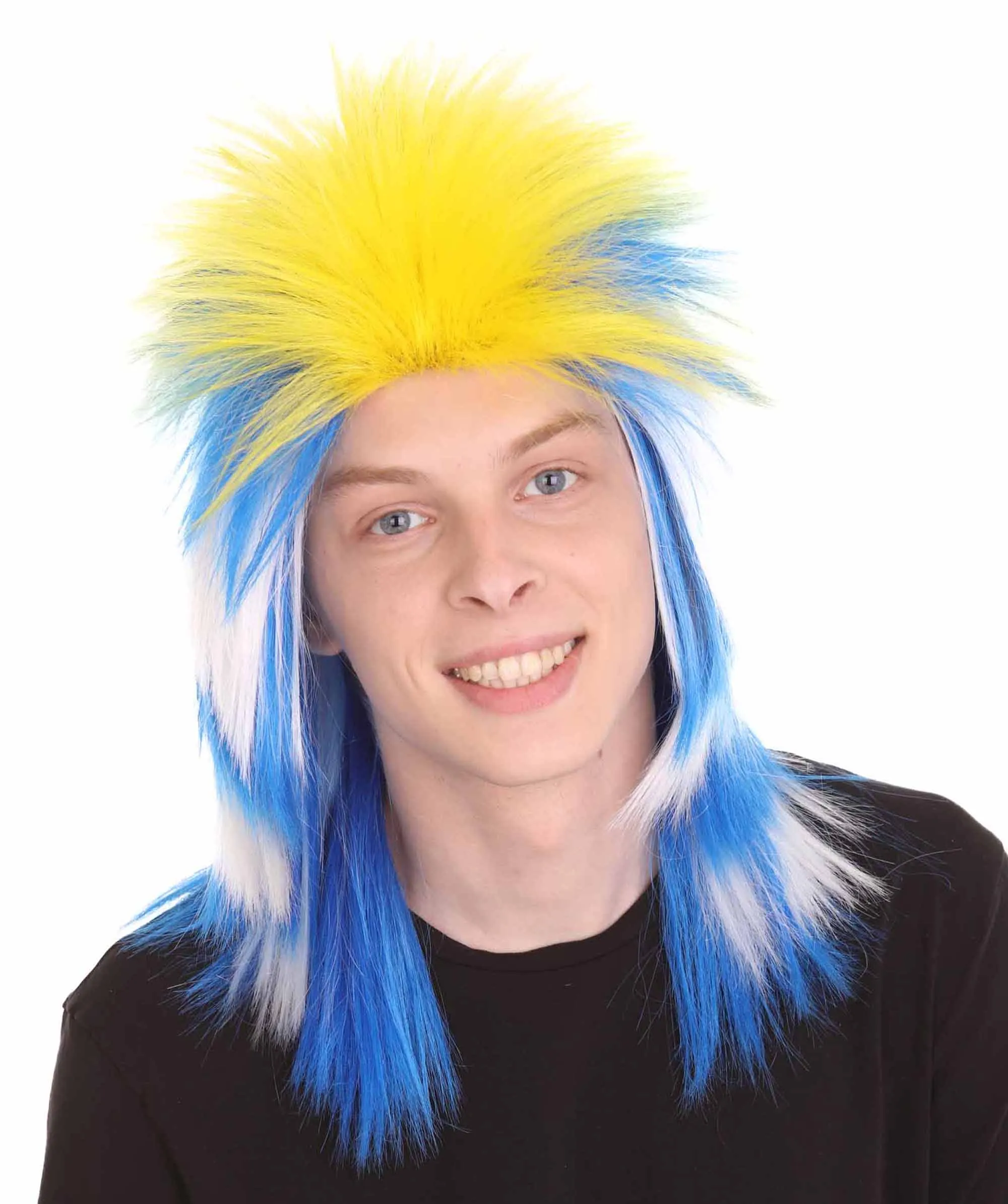 Men Flag Sports,80's Mullet Wigs Collection | Premium Breathable Capless Cap