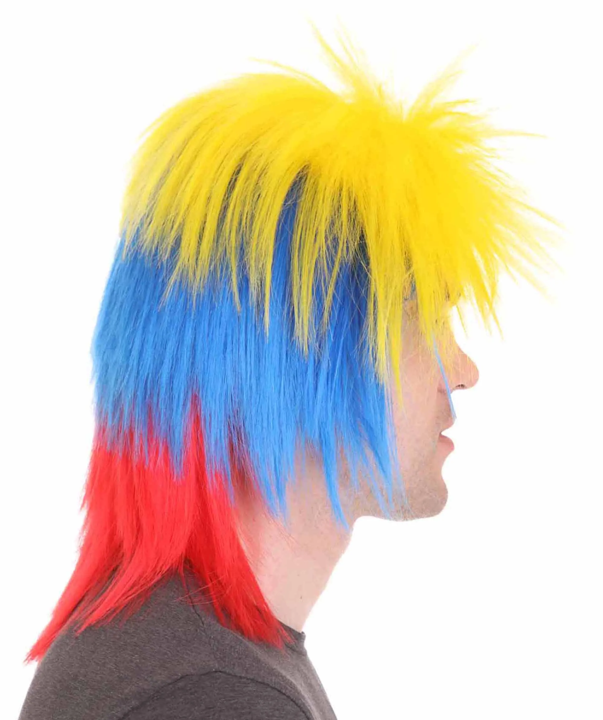 Men Flag Sports,80's Mullet Wigs Collection | Premium Breathable Capless Cap