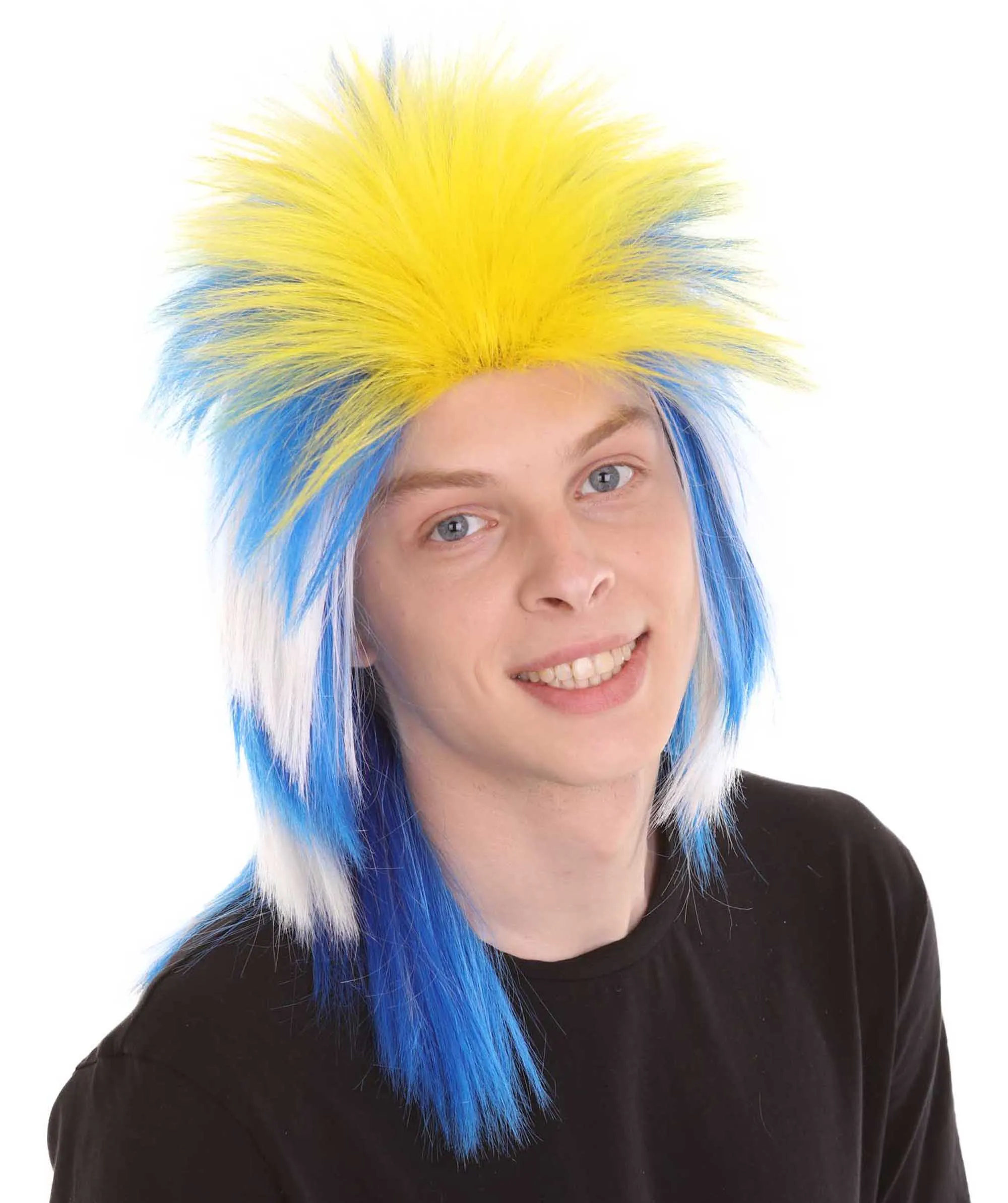 Men Flag Sports,80's Mullet Wigs Collection | Premium Breathable Capless Cap