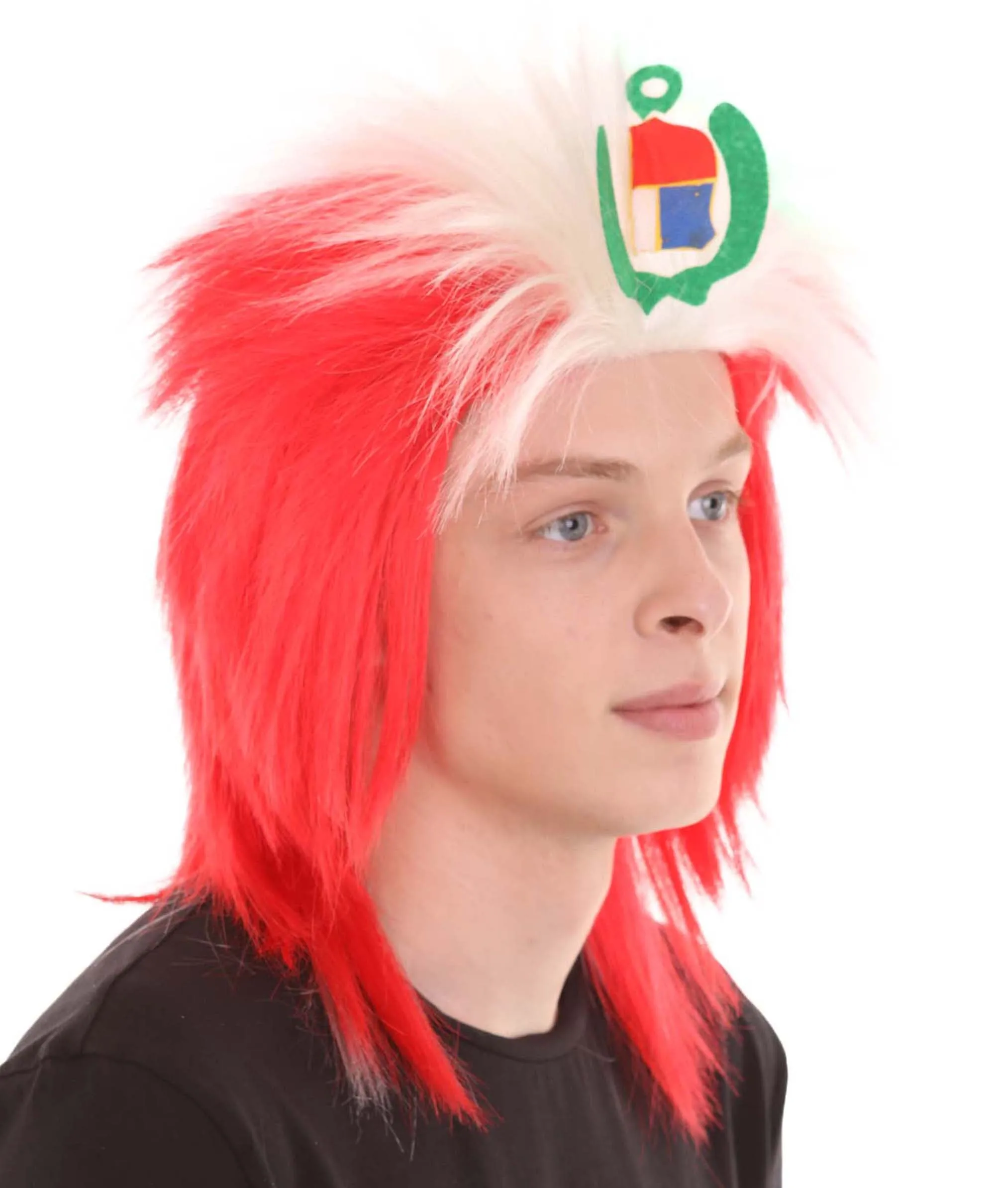 Men Flag Sports,80's Mullet Wigs Collection | Premium Breathable Capless Cap