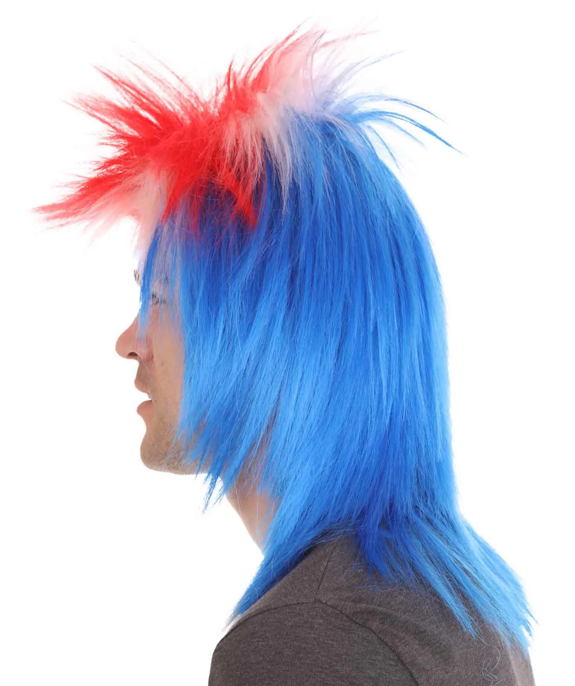 Men Flag Sports,80's Mullet Wigs Collection | Premium Breathable Capless Cap