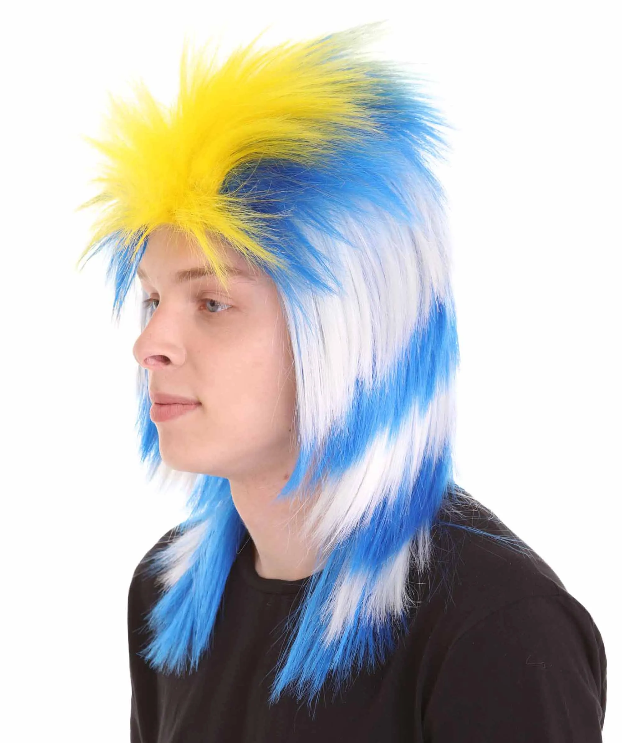 Men Flag Sports,80's Mullet Wigs Collection | Premium Breathable Capless Cap