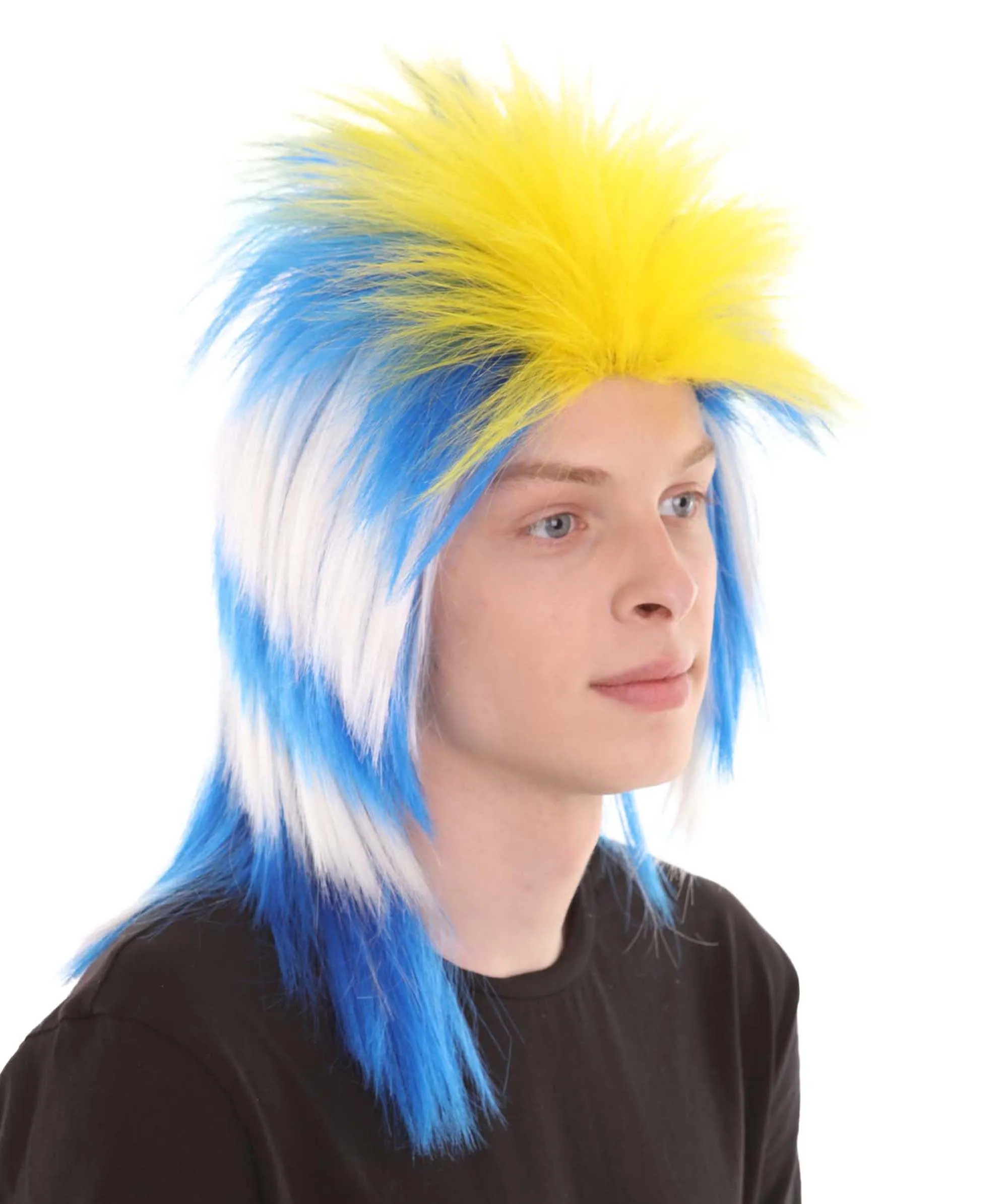 Men Flag Sports,80's Mullet Wigs Collection | Premium Breathable Capless Cap