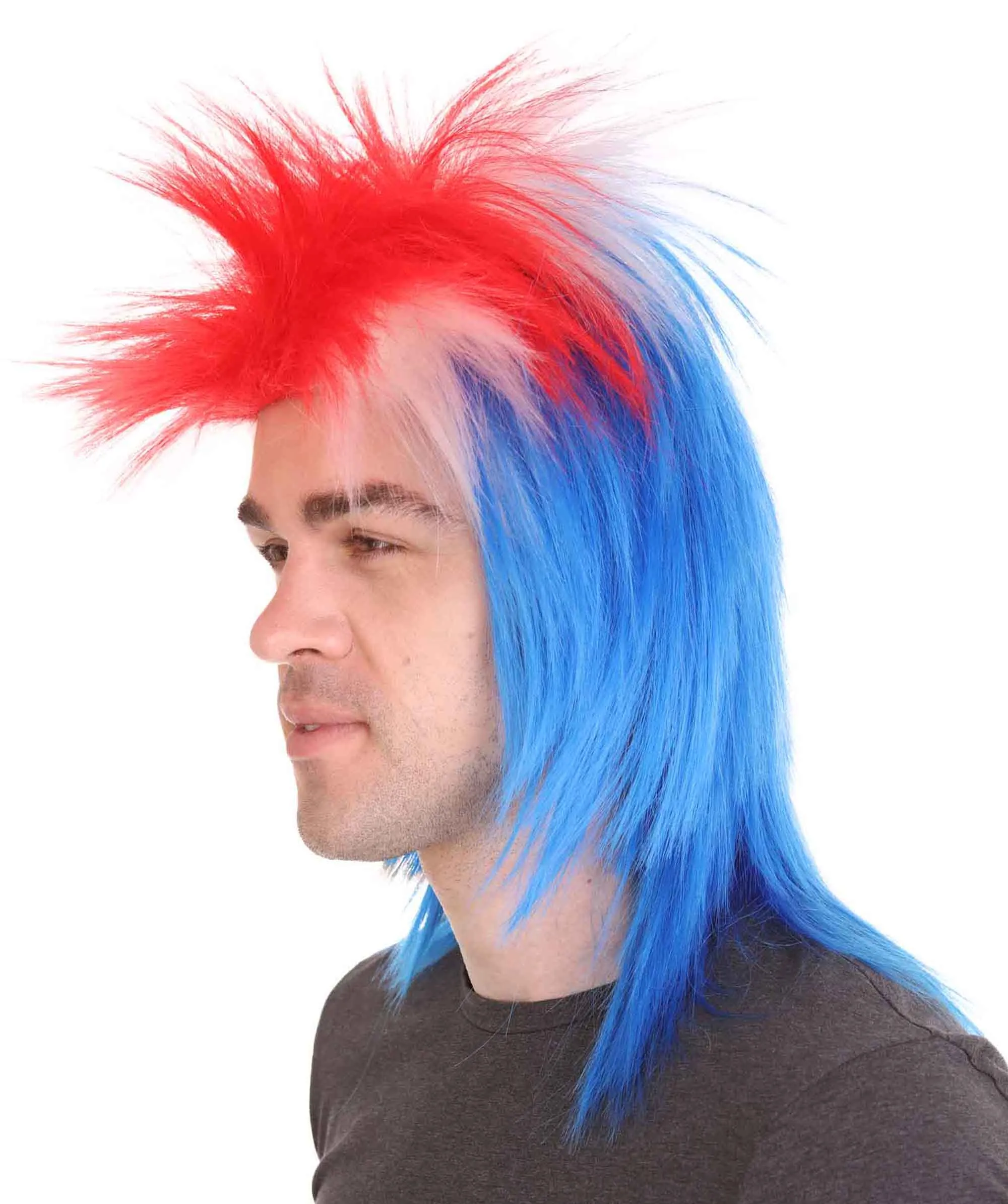 Men Flag Sports,80's Mullet Wigs Collection | Premium Breathable Capless Cap