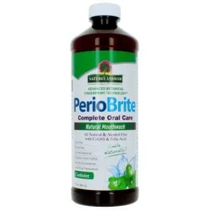 Nature's Answer PerioBrite Natural Mouthwash Alcohol Free Cool Mint 16 oz Liquid