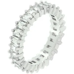 Nina Baguette Eternity Stackable Ring | 3ct