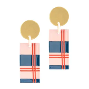 Nutcracker Plaid Cabana Earrings