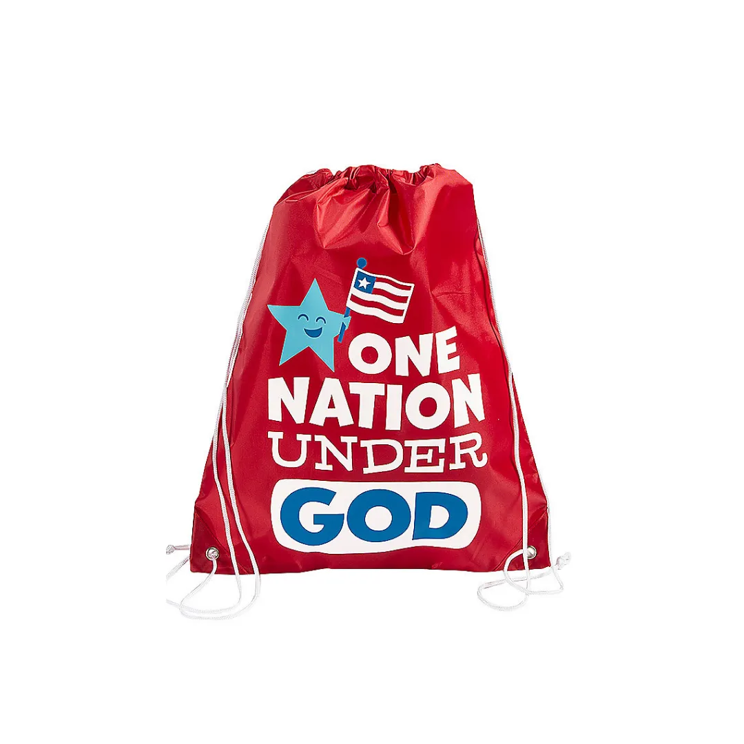 Patriotic Faith Drawstring Backpack (2 Colors)