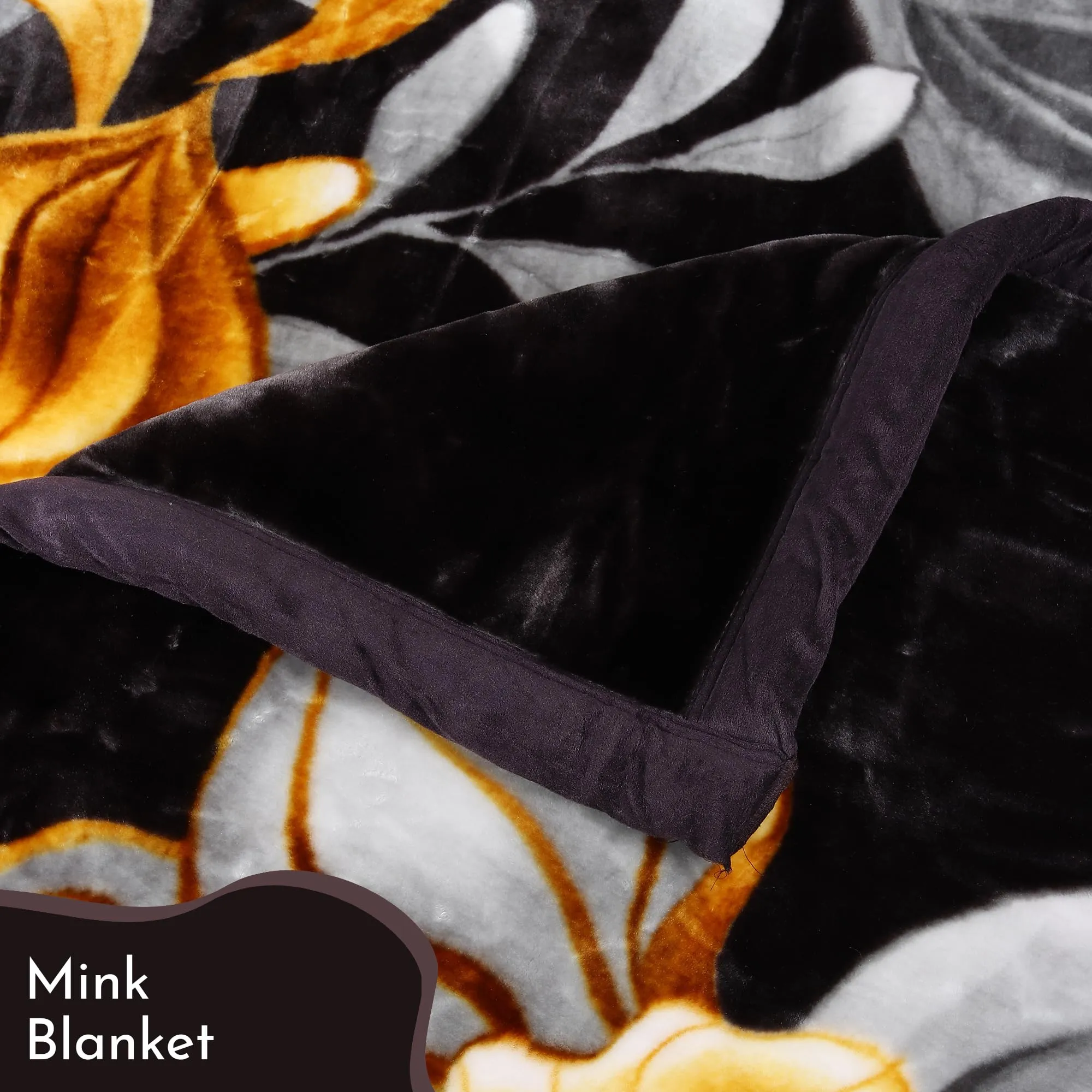 Signature Jubliee Luxuriously Super Soft Double Ply Faux Mink Blanket – Heavyweight 4.5kg for Ultimate Winter Warmth 220x240CM 4.5Kg (Midnight Bloom)