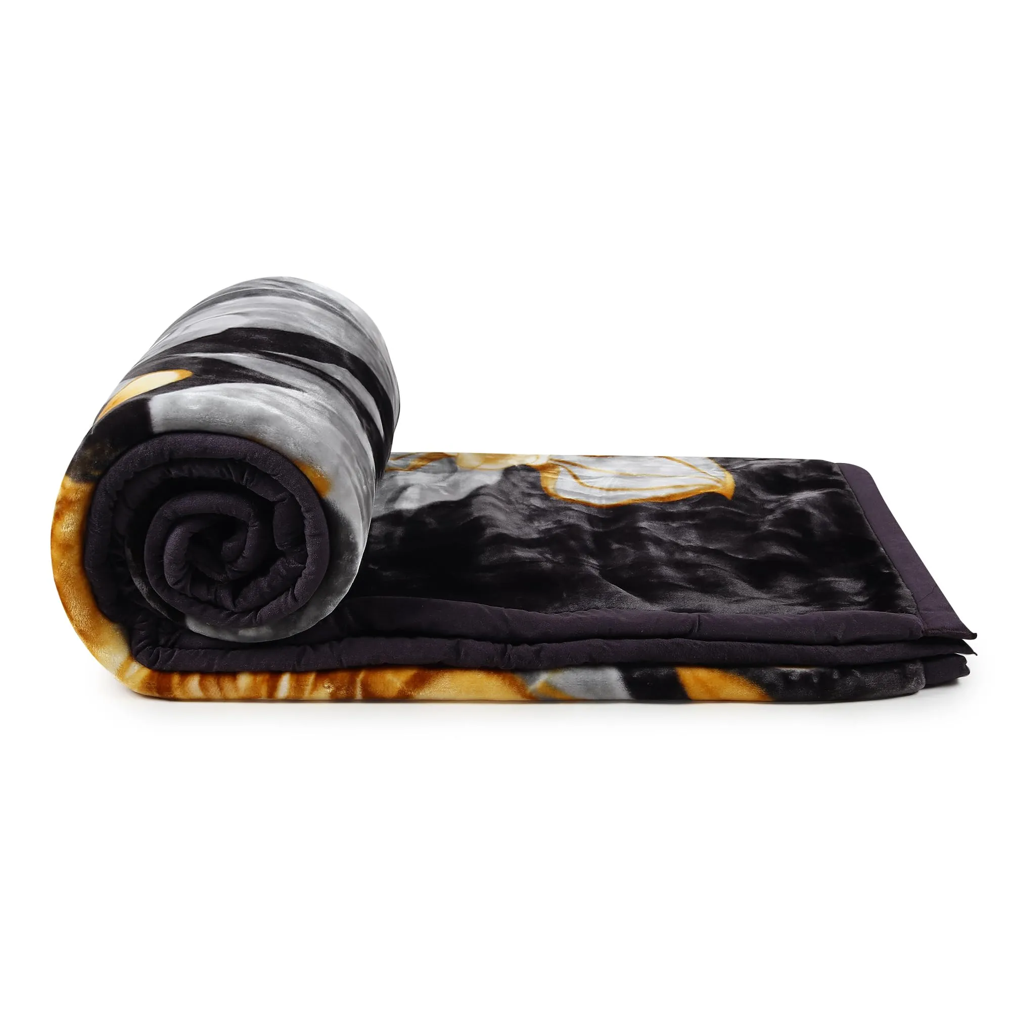 Signature Jubliee Luxuriously Super Soft Double Ply Faux Mink Blanket – Heavyweight 4.5kg for Ultimate Winter Warmth 220x240CM 4.5Kg (Midnight Bloom)