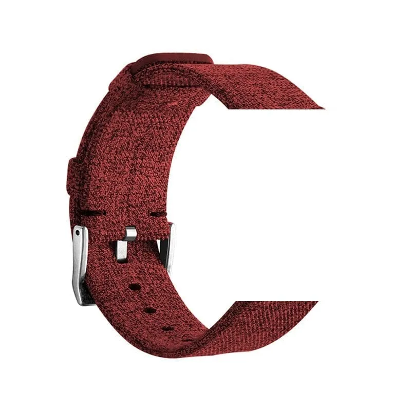 Stylish Canvas Watch Straps Compatible with Garmin Forerunner 55