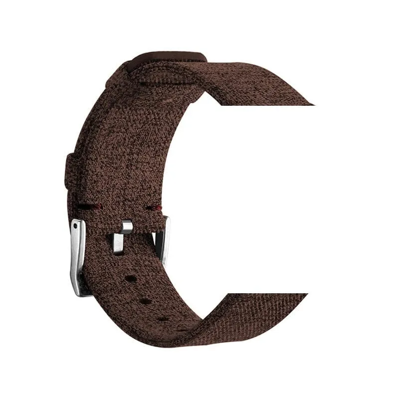 Stylish Canvas Watch Straps Compatible with Garmin Forerunner 55