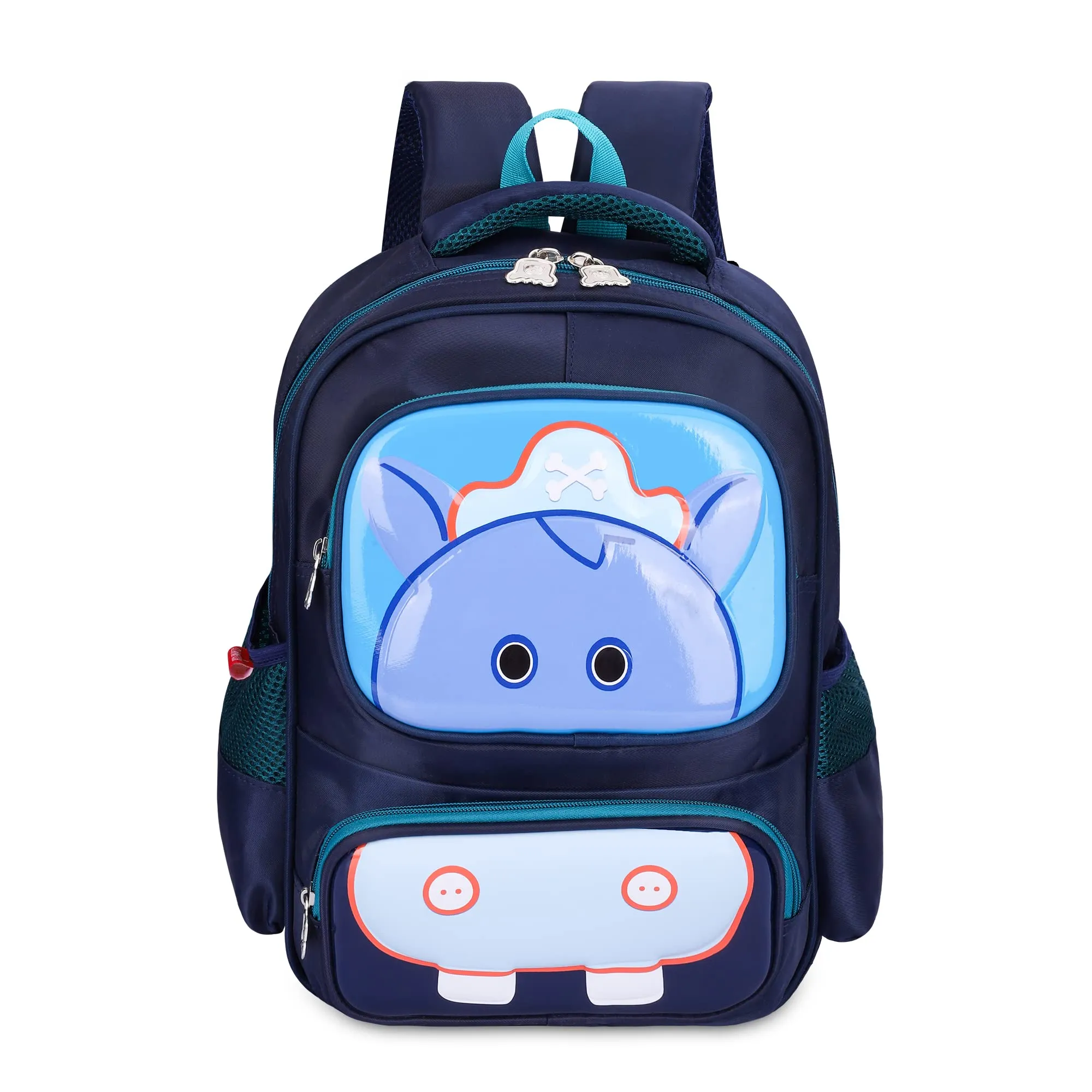 THE CLOWNFISH Little Champ Series Polyester 13.6 Litres Kids Backpack School Bag Daypack Sack Picnic Bag for Tiny Tots-Age Group 3-5 years (Navy Blue)