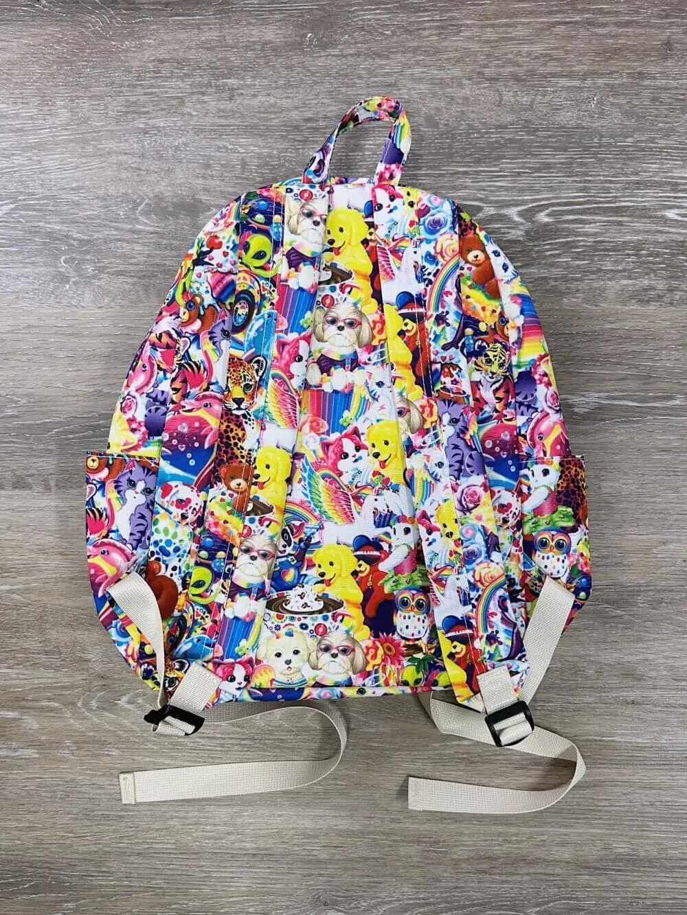 Throw Back Animals & Rainbows Kids' School Backpack